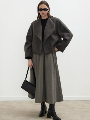 Jacqueline Kısa Kaşe Kaban Antrasit