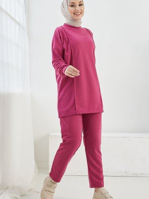 Alsela Biye Detaylı İkili Takım Fuşya Alsela Biye Detaylı İkili Takım Fuşya