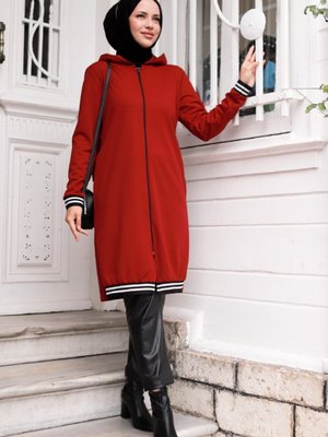 Pelit Fermuarlı Kap Bordo