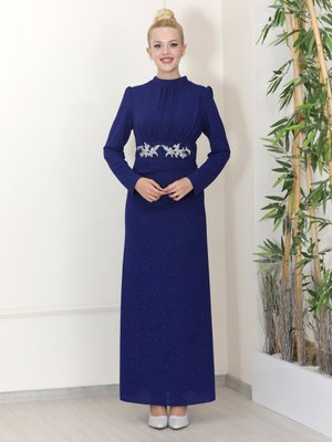 Saks Mavi Lia Abiye Elbise Saks Mavi Lia Abiye Elbise