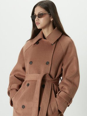 Danısh Kaşe Kruvaze Kaban Kiremit