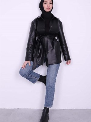 Deri Ceket Siyah/