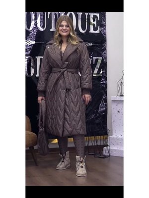 Uzun Mont Kahverengı Tesettürlü Çantası İle Beraber Takım