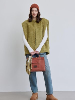 Lola Peluş Yelek Yeşil