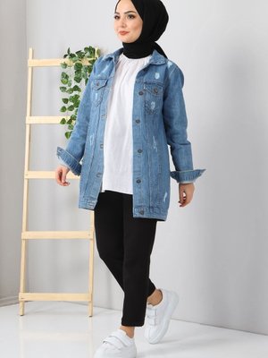 Düğmeli Ceket Açık Kot