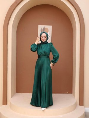 Zuhal Abiye Elbise Zümrüt Yeşil Zuhal Abiye Elbise Zümrüt Yeşil