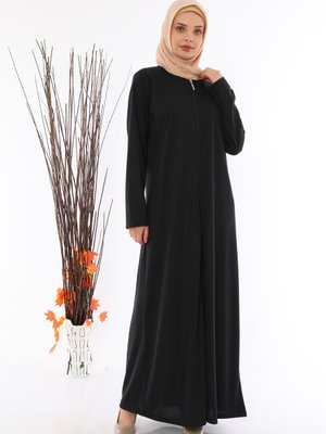 Fermuralı Namaz Elbisesi Ferace Fermuralı Namaz Elbisesi Ferace