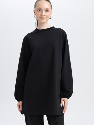 Regular Fit Bisiklet Yaka Sweatshirt Tunik