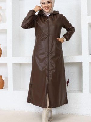 Uzun Trençkot Kap Kahverengi