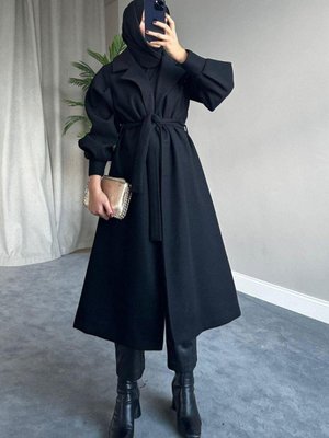 Mihver Kaşe Kaban Siyah Mihver Kaşe Kaban Siyah