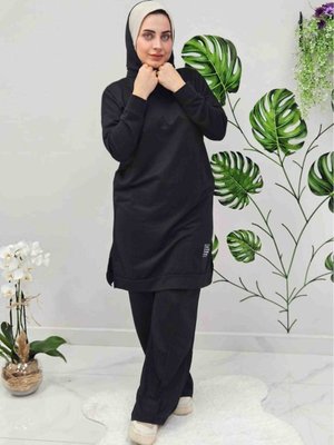 Çımalı Eşofman Takımı Siyah Çımalı Eşofman Takımı Siyah