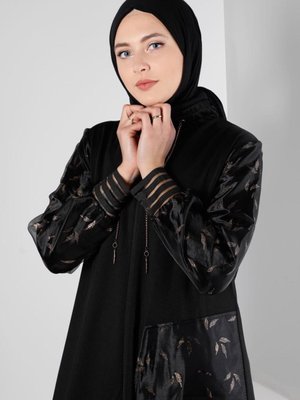 Desenli Tül Detaylı Giy Çık