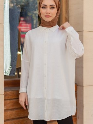 Minia Beyaz Tunik