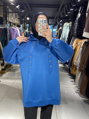 Scuba Kumaş Kapüşonlu Sweatshirt Scuba Kumaş Kapüşonlu Sweatshirt