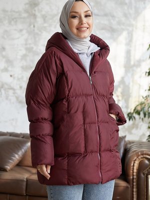 Mona Salaş Şişme Mont Bordo