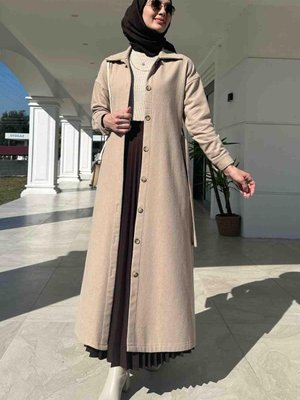 Asmin Kaşe Kaban Bej Asmin Kaşe Kaban Bej