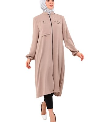 Giyim Büyük Beden Aerobin Kumaş Fermuarlı Kap