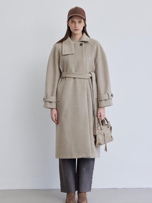 İza Premium Kaşe Kaban Vizon