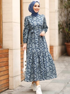 Medusa Lacivert Elbise