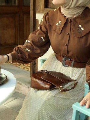 Papatya Gömlek Kahve Papatya Gömlek Kahve