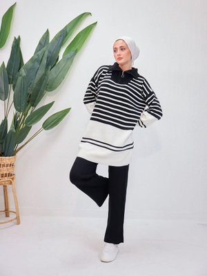 Kadın Siyah Triko İkili Takım 3124