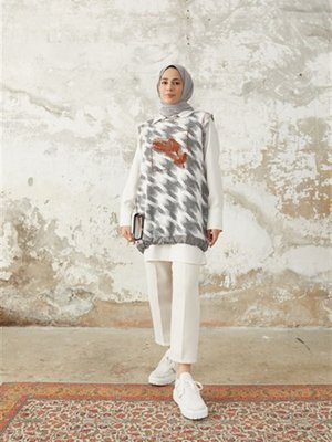 Ahi Süveterli Gömlek Gri