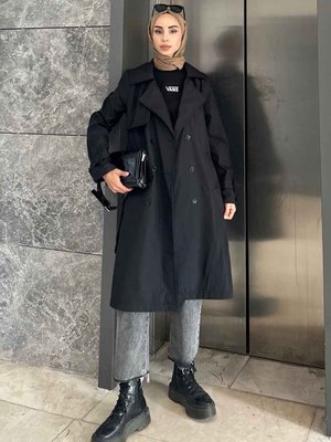 Klasik Kuşaklı Trençkot