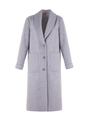 Şal Yaka Kaşe Kaban Şal Yaka Kaşe Kaban