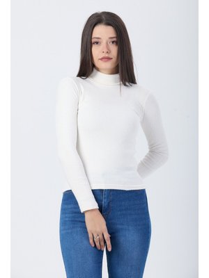 Beyaz Balıkçı Yaka Body