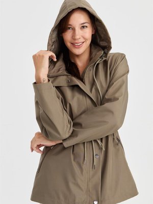 Yeşil Kapüşonlu Trençkot Yeşil Kapüşonlu Trençkot