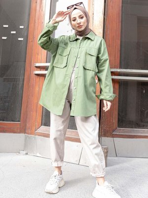 Çift Cepli Gabardin Çift Cepli Gabardin