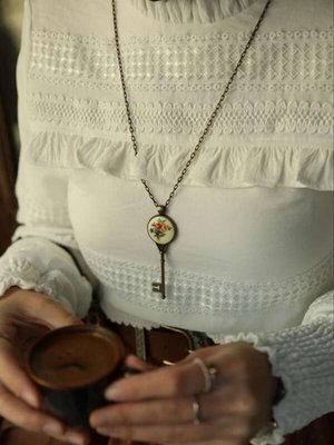 Dantelli Ayla Gömlek Ekru Dantelli Ayla Gömlek Ekru