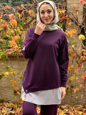 Mor Babür Armalı Sweat