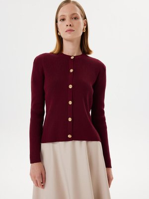 Dore Triko Hırka Bordo