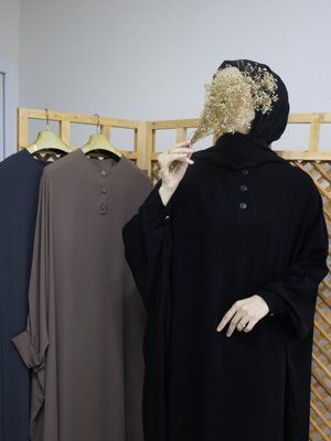 Yarasa Model Ferace Elbise