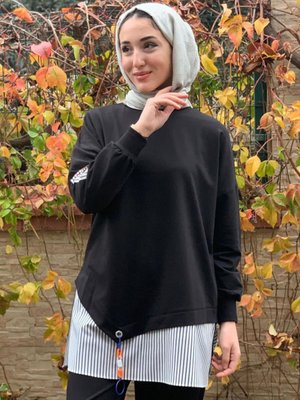 Siyah Babür Armalı Sweat