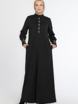 Nakışlı Siyah Kışlık Feace Nakışlı Siyah Kışlık Feace