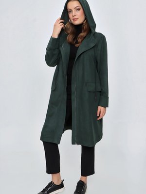 Kapüşonlu Süet Kap Kapüşonlu Süet Kap