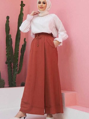 Acelina Pantolon Etek Taba