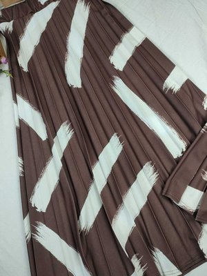 Mira Kumaş Beli Lastikli Pliseli Etek