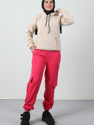 Cepli Eşofman Altı Pembe Cepli Eşofman Altı Pembe