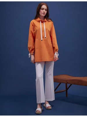 Bağcıklı Kehribar Sweatshirt