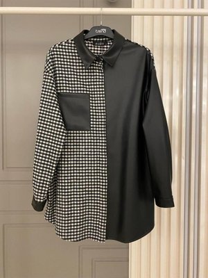 Armine Trend Tunik 23/24 Sonbahar Kış Yeni Sezon Deri Oduncu Karışım Gömlek