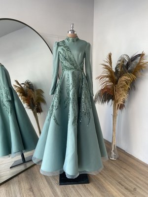 Sude Kabarık Abiye Elbise