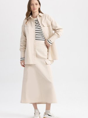 Regular Fit Gabardin Maxi Pamuk Etek Regular Fit Gabardin Maxi Pamuk Etek