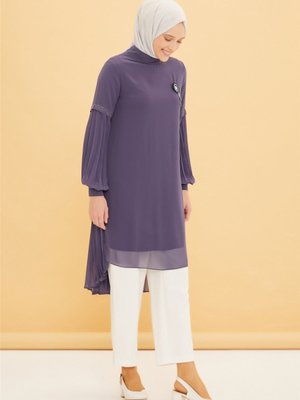 Abiye Elbise Tunik İndigo