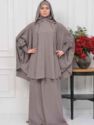 3lü Takım Çarşaf Standart Beden Kapüşonlu Peçeli