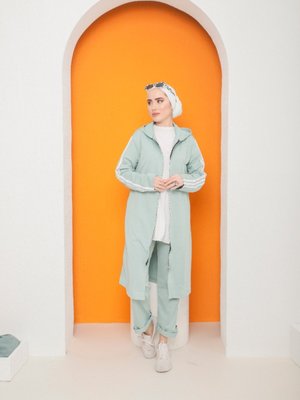 Önden Fermuarli Testtür Eşofman Takımı Mint Önden Fermuarli Testtür Eşofman Takımı Mint