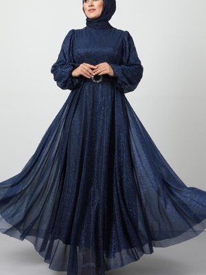 Nora Simli Elbise Lacivert