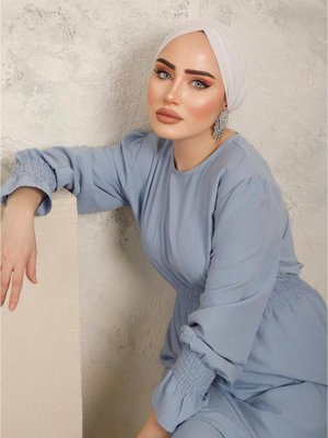 Gipe Detaylı Bebe Mavisi Ayrobin Takım Gipe Detaylı Bebe Mavisi Ayrobin Takım